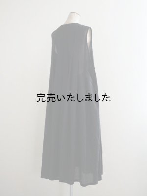 画像4: pub(ピューブ) シルクコットンローンノースリーブワンピース ブラック