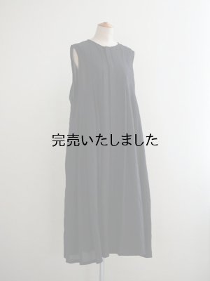 画像5: pub(ピューブ) シルクコットンローンノースリーブワンピース ブラック