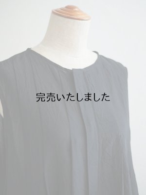 画像6: pub(ピューブ) シルクコットンローンノースリーブワンピース ブラック