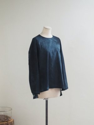 画像3: pub(ピューブ) オーガニックコットンぼかし染プルオーバーブラウス ブラックグレー