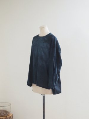 画像4: pub(ピューブ) オーガニックコットンぼかし染プルオーバーブラウス ブラックグレー