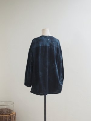 画像5: pub(ピューブ) オーガニックコットンぼかし染プルオーバーブラウス ブラックグレー