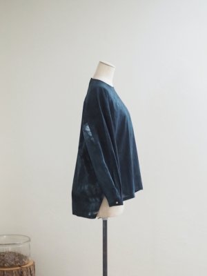 画像6: pub(ピューブ) オーガニックコットンぼかし染プルオーバーブラウス ブラックグレー