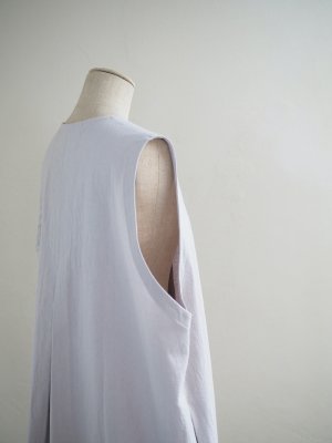 画像7: pub(ピューブ) コットンリネンウェーブ ノースリーブワンピース ライトグレー