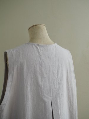 画像13: pub(ピューブ) コットンリネンウェーブ ノースリーブワンピース ライトグレー