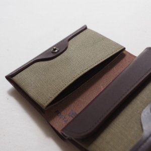 画像2: POSTALCO(ポスタルコ)  CARD & COIN WALLET Olive Green