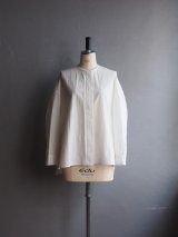 DUI JUJUDHAU FLY FRONT SHIRTS フライフロントシャツ- リネンコットンホワイト