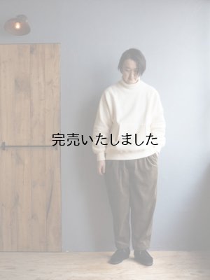 画像26: Still By Hand(スティルバイハンド) コットンハイネックスウェット エクル