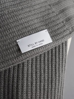 画像14: Still By Hand(スティルバイハンド) ウールアルパカチューブマフラー 3色展開