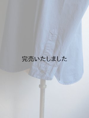 画像16: Still By Hand(スティルバイハンド) 製品染めオーバーサイズレギュラーカラーシャツ インクブルー