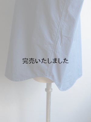 画像17: Still By Hand(スティルバイハンド) 製品染めオーバーサイズレギュラーカラーシャツ インクブルー