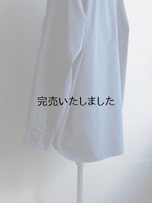 画像21: Still By Hand(スティルバイハンド) 製品染めオーバーサイズレギュラーカラーシャツ インクブルー