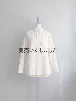 画像4: Still By Hand(スティルバイハンド) 製品染めオーバーサイズレギュラーカラーシャツ エクル