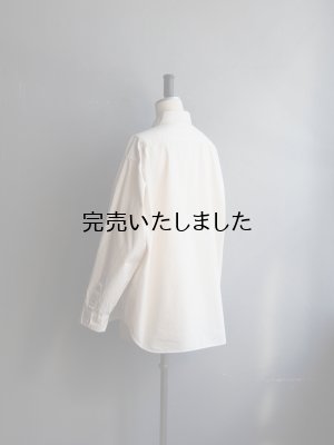 画像7: Still By Hand(スティルバイハンド) 製品染めオーバーサイズレギュラーカラーシャツ エクル