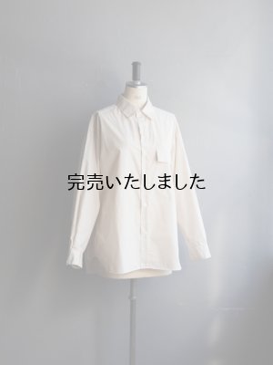 画像8: Still By Hand(スティルバイハンド) 製品染めオーバーサイズレギュラーカラーシャツ エクル