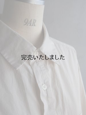 画像11: Still By Hand(スティルバイハンド) 製品染めオーバーサイズレギュラーカラーシャツ エクル