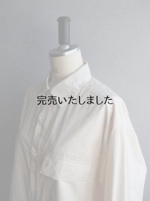 画像14: Still By Hand(スティルバイハンド) 製品染めオーバーサイズレギュラーカラーシャツ エクル