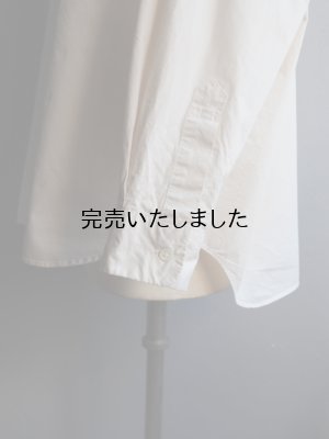 画像16: Still By Hand(スティルバイハンド) 製品染めオーバーサイズレギュラーカラーシャツ エクル