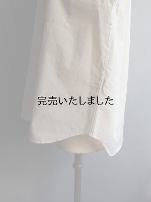 画像17: Still By Hand(スティルバイハンド) 製品染めオーバーサイズレギュラーカラーシャツ エクル