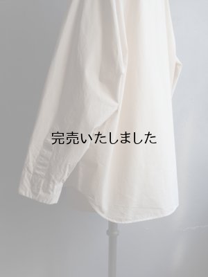 画像21: Still By Hand(スティルバイハンド) 製品染めオーバーサイズレギュラーカラーシャツ エクル