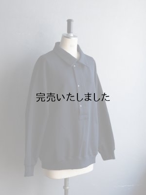 画像6: Still By Hand(スティルバイハンド)  スタンドカラーハイゲージスウェット ダークネイビー