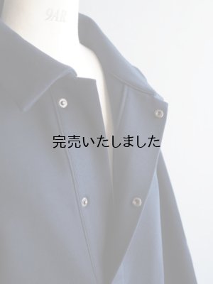 画像9: Still By Hand(スティルバイハンド)  スタンドカラーハイゲージスウェット ダークネイビー