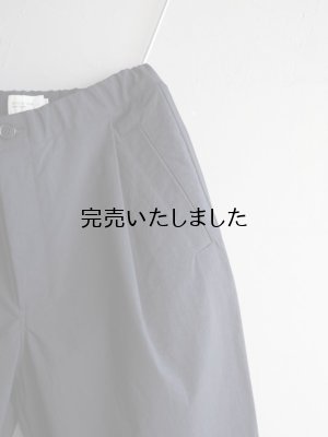 画像12: Still By Hand(スティルバイハンド) ナイロン1タックイージーテーパードパンツ ブラック