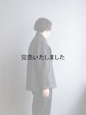 画像2: Still By Hand(スティルバイハンド) スタンドカラーブルゾン ブラック