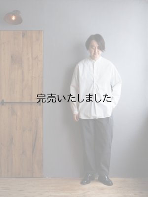 画像19: Still By Hand(スティルバイハンド) ナイロン1タックイージーテーパードパンツ スレートグレー