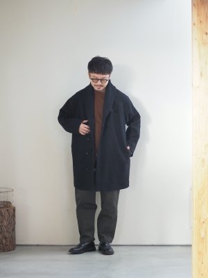 画像32: POSTALCO(ポスタルコ) カラーコート ソリッドウール-カラーコート ブラック