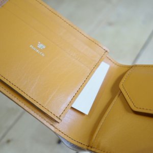 画像7: POSTALCO(ポスタルコ) Small Billfold Wallet with Coin Pocket-クロスグレインレザー折り畳み財布 ブラウン