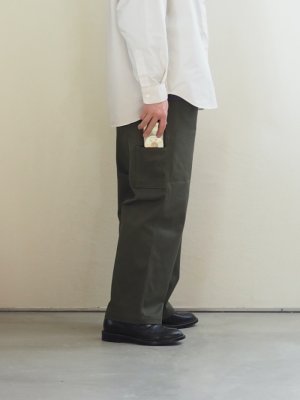 画像4: Still By Hand(スティルバイハンド) コットンツイルペインターパンツ オリーブ