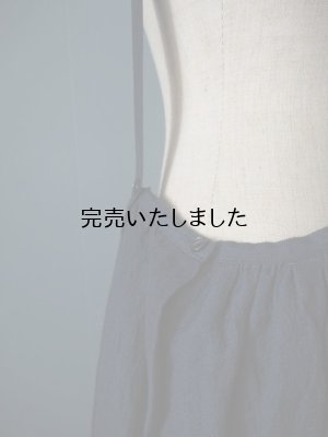 画像13: pub(ピューブ) ウールリネン ダブルツイル サスペンダースカート ブラック