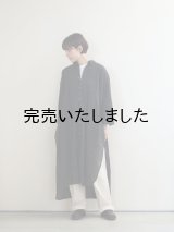 quitan(キタン) AODAI LONG SHIRT KHADI COTTON KAKISHIBU-柿渋 ブラック