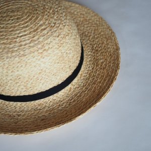 画像6: Sashiki(サシキ) 麦わら帽子 RA253-M ブラック