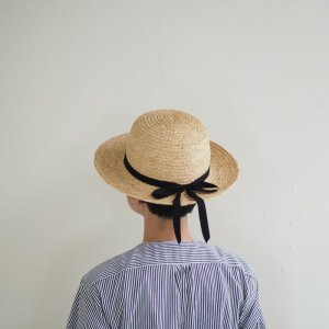 画像8: Sashiki(サシキ) 麦わら帽子 RA253-M ブラック