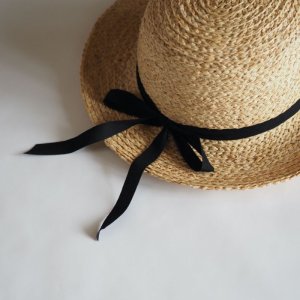 画像3: Sashiki(サシキ) 麦わら帽子 RA253-M ブラック