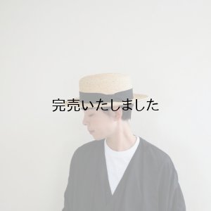 画像1: Sashiki(サシキ) 麦わら帽子 RA431-M ブラック