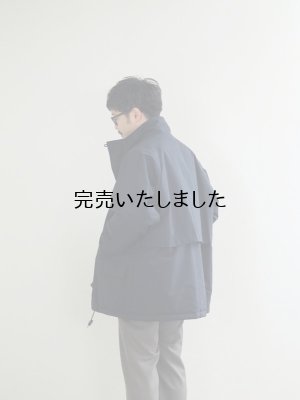 画像3: 【再入荷】Still By Hand(スティルバイハンド)スタンドカラーパデットハーフコート ブラック 