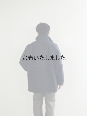 画像4: 【再入荷】Still By Hand(スティルバイハンド)スタンドカラーパデットハーフコート ブラック 