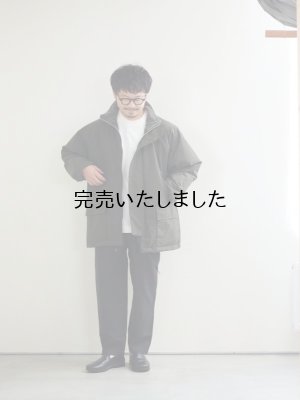 画像25: 【再入荷】Still By Hand(スティルバイハンド)スタンドカラーパデットハーフコート オリーブ