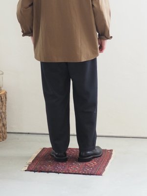 画像3: Still By Hand(スティルバイハンド)ウールジャージーイージーパンツ チャコール