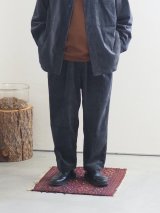 Still By Hand(スティルバイハンド) コーデュロイテーパードイージーパンツ ブルーチャコール