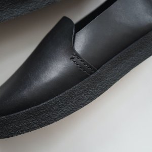 画像3: STYLE CRAFT(スタイルクラフト) KITCHEN SHOES BLACK(OIL FACE) CRAPE SOLE