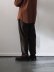 画像2: Style Craft Wardrobe(スタイルクラフトワードローブ) PANTS #5 BROWN TWILL