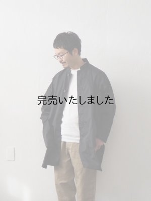 画像1: Style Craft Wardrobe(スタイルクラフトワードローブ) COAT #23 リモンタナイロン ブラック