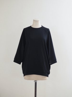画像1: Style Craft Wardrobe(スタイルクラフトワードローブ) T-SWEATER#2 RAGLAN supima 120/2 BLACK