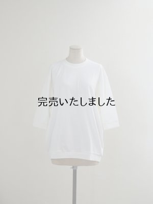 画像1: Style Craft Wardrobe(スタイルクラフトワードローブ) T-SWEATER 1/2 dry 天竺 OFF WHITE