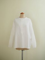  jujudhau(ズーズーダウ) 12BUTTON-12ボタン-LINEN COTTON WHITE