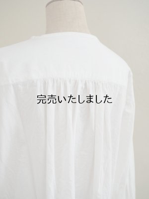画像12:  jujudhau(ズーズーダウ) 12BUTTON-12ボタン-LINEN COTTON WHITE